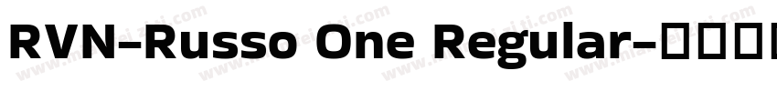RVN-Russo One Regular字体转换